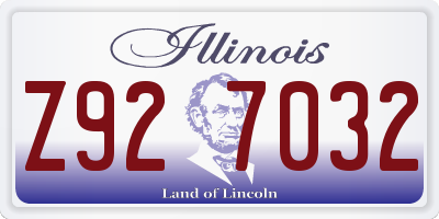 IL license plate Z927032