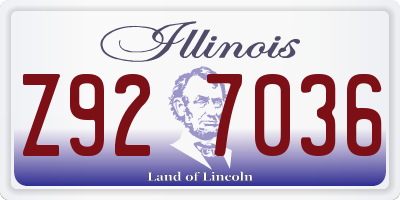 IL license plate Z927036