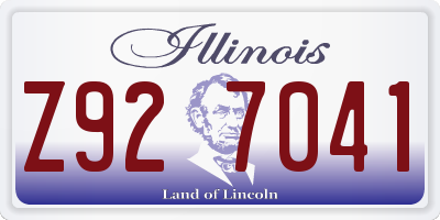 IL license plate Z927041