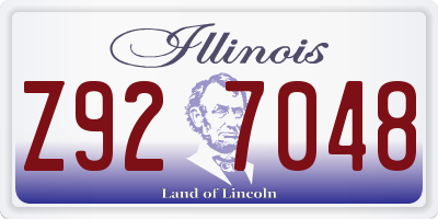 IL license plate Z927048