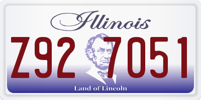 IL license plate Z927051