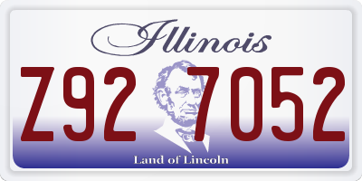 IL license plate Z927052