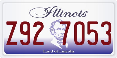 IL license plate Z927053