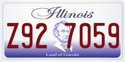 IL license plate Z927059