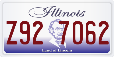 IL license plate Z927062