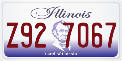IL license plate Z927067