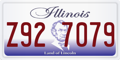 IL license plate Z927079