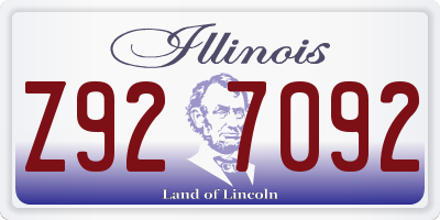 IL license plate Z927092