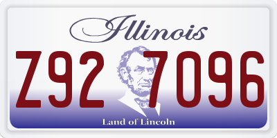 IL license plate Z927096