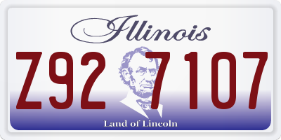 IL license plate Z927107
