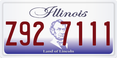 IL license plate Z927111