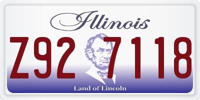 IL license plate Z927118