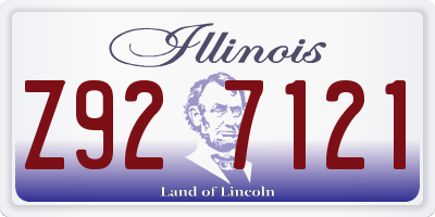 IL license plate Z927121