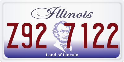 IL license plate Z927122