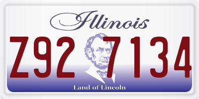 IL license plate Z927134