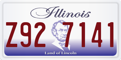 IL license plate Z927141