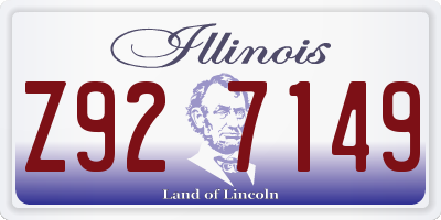 IL license plate Z927149