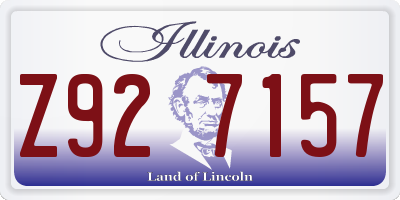 IL license plate Z927157