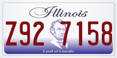 IL license plate Z927158