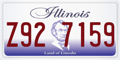 IL license plate Z927159