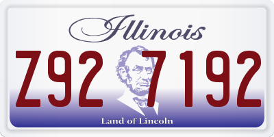 IL license plate Z927192