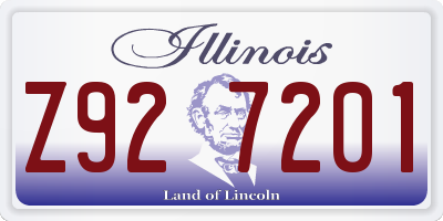 IL license plate Z927201