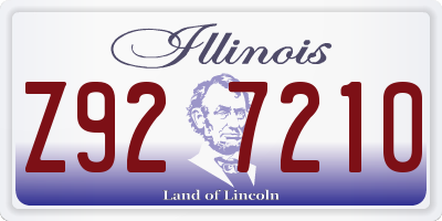 IL license plate Z927210