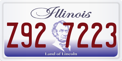 IL license plate Z927223