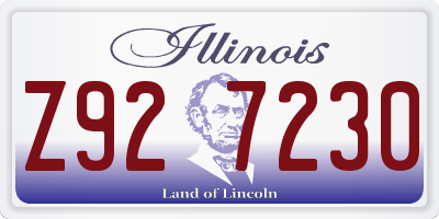IL license plate Z927230