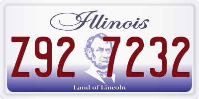 IL license plate Z927232