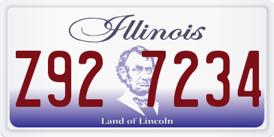 IL license plate Z927234