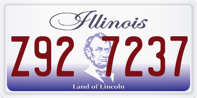 IL license plate Z927237
