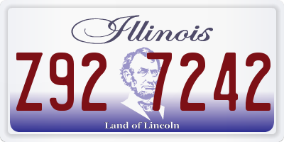 IL license plate Z927242