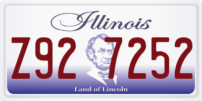 IL license plate Z927252