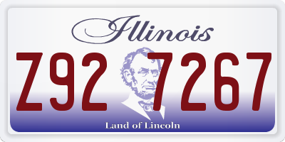 IL license plate Z927267