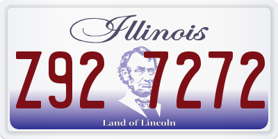IL license plate Z927272