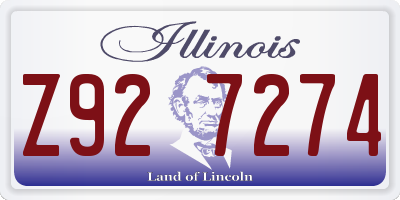 IL license plate Z927274