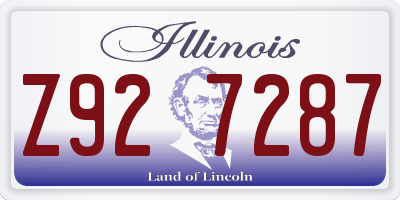 IL license plate Z927287