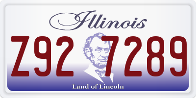 IL license plate Z927289