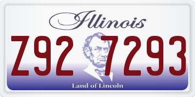 IL license plate Z927293