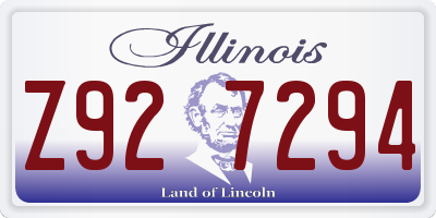 IL license plate Z927294