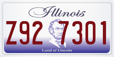 IL license plate Z927301