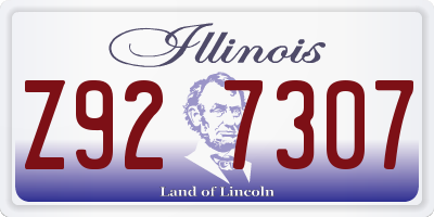 IL license plate Z927307