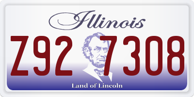 IL license plate Z927308
