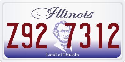 IL license plate Z927312