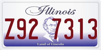IL license plate Z927313