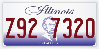 IL license plate Z927320