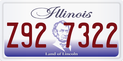 IL license plate Z927322