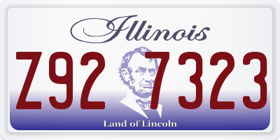 IL license plate Z927323