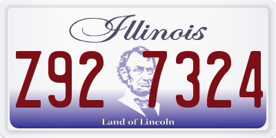 IL license plate Z927324